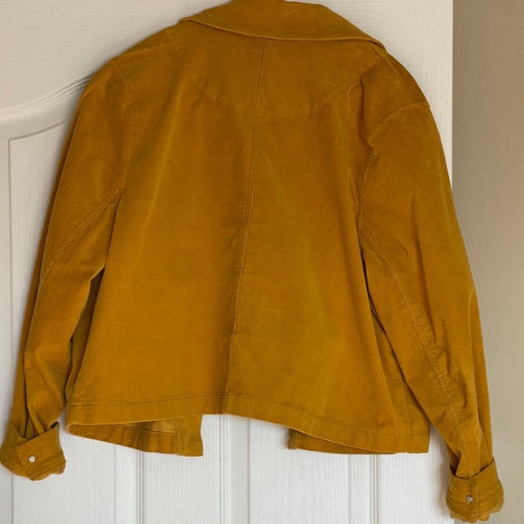 CAbi Corduroy Women’s Mustard Jacket Size Large - Picture 2 of 2